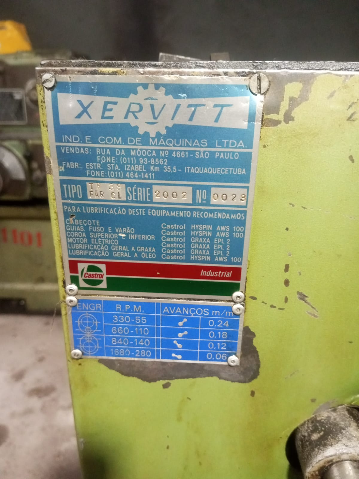 Torno Revólver Xervitt TR 38 - Imagem 9