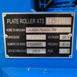 Calandra Piramidal para Chapas 2500 x 12mm - Imagem 12