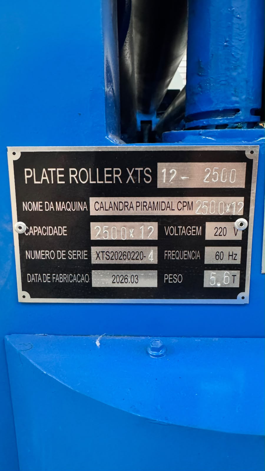 Calandra Piramidal para Chapas 2500 x 12mm - Imagem 12