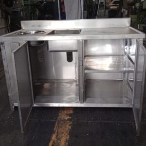 Alternative view of Pia com gabinete de inox